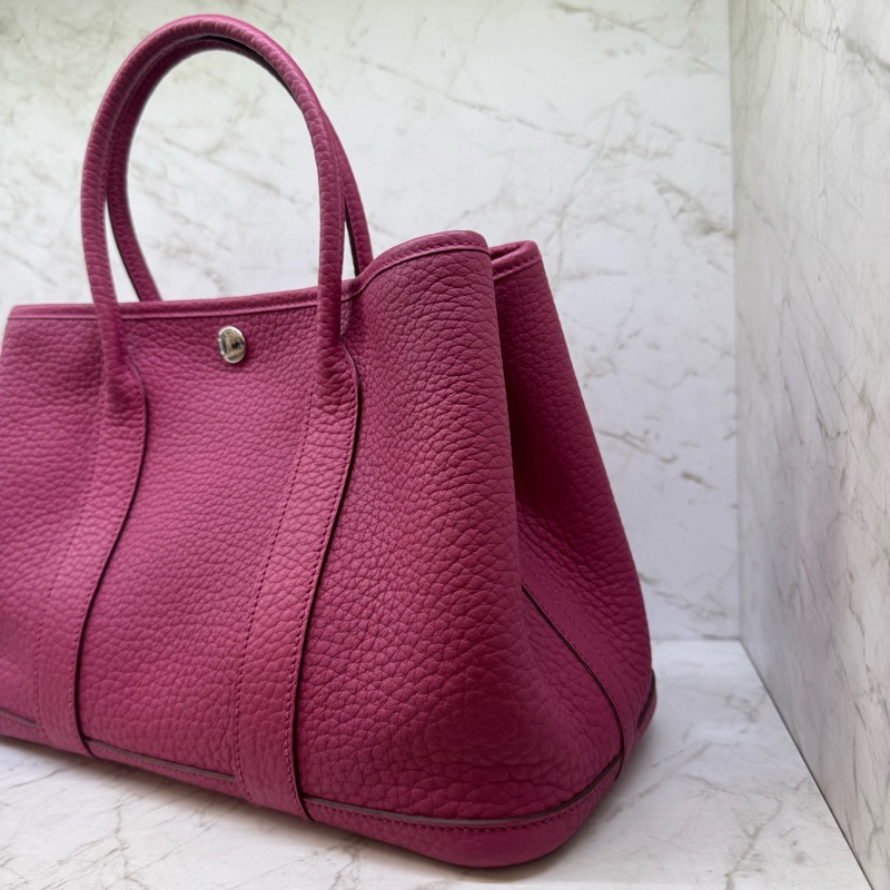 HERMES GARDEN PARTY30政粉色銀/框P-2