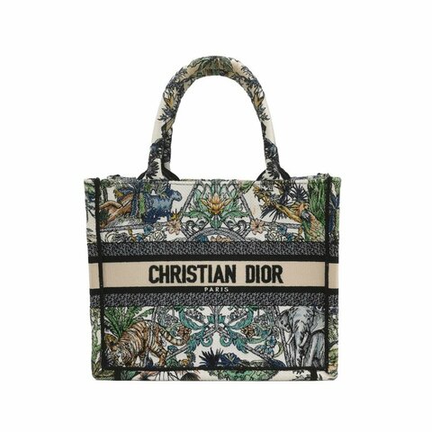 Dior BookTote小號帆布Etoile de Voyage圖案刺繡手提包
