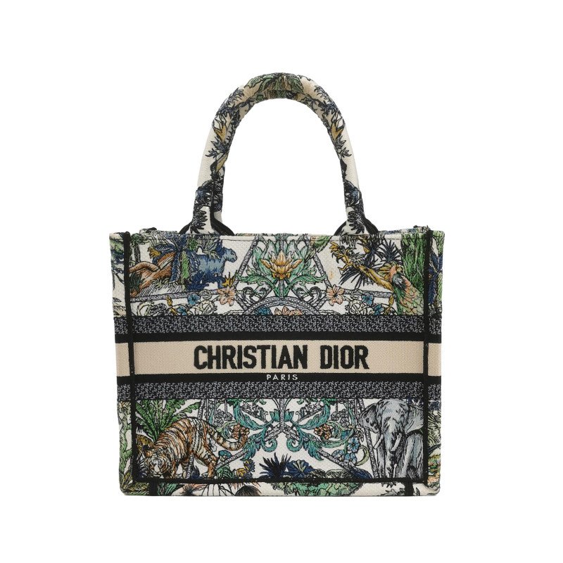 Dior BookTote小號帆布Etoile de Voyage圖案刺繡手提包-0