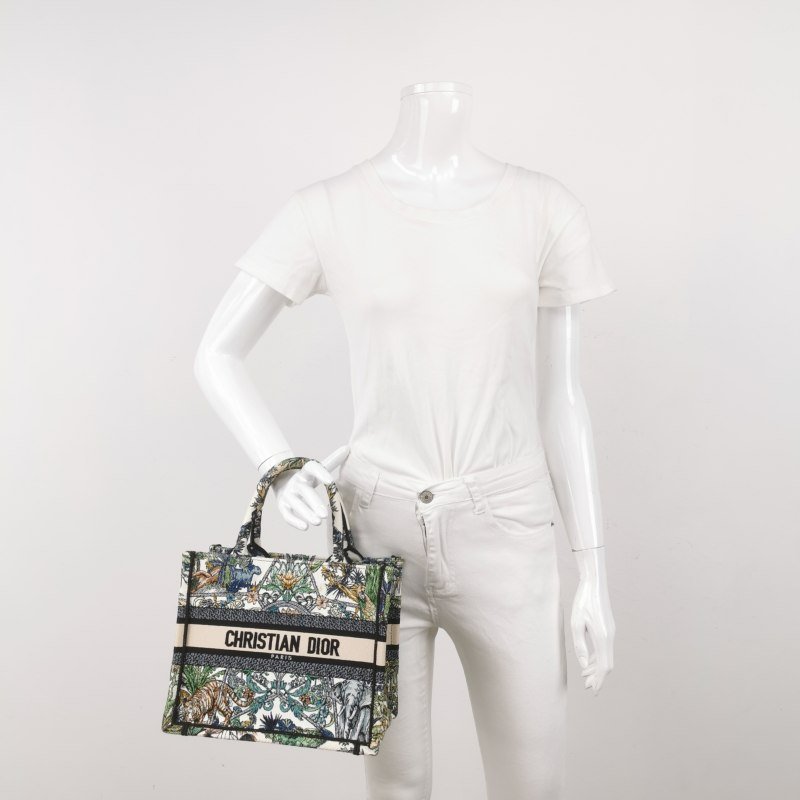 Dior BookTote小號帆布Etoile de Voyage圖案刺繡手提包-1