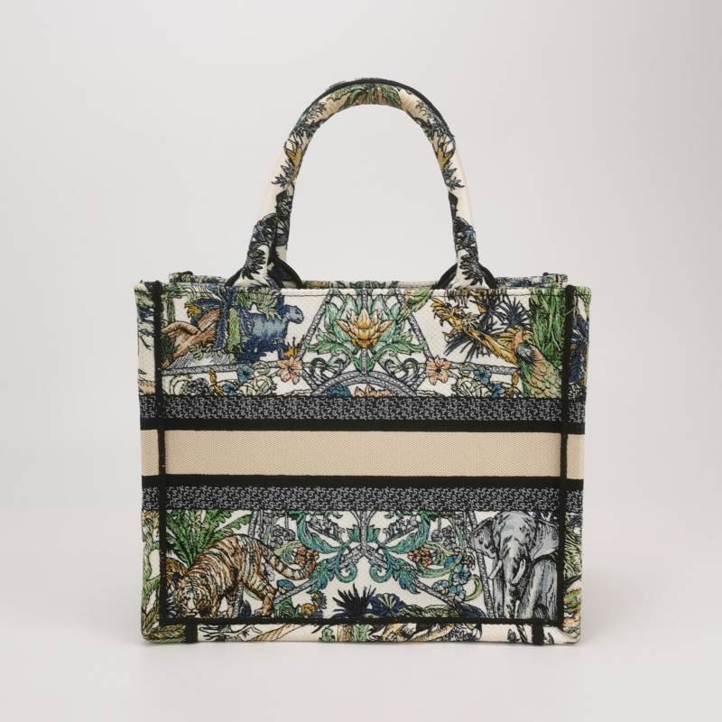 Dior BookTote小號帆布Etoile de Voyage圖案刺繡手提包-4