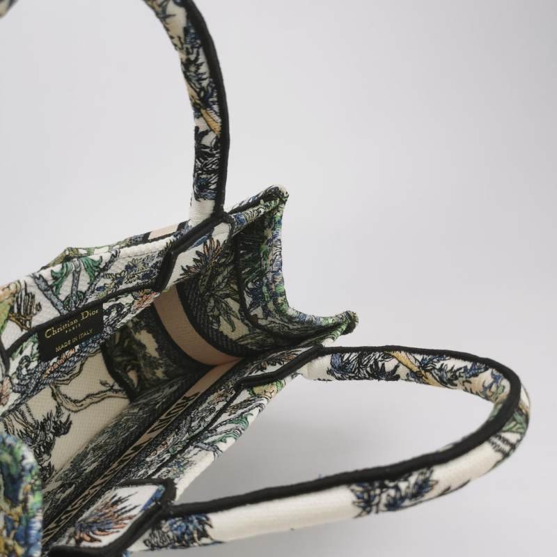 Dior BookTote小號帆布Etoile de Voyage圖案刺繡手提包-6