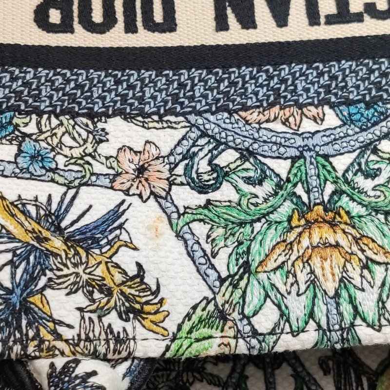 Dior BookTote小號帆布Etoile de Voyage圖案刺繡手提包-9