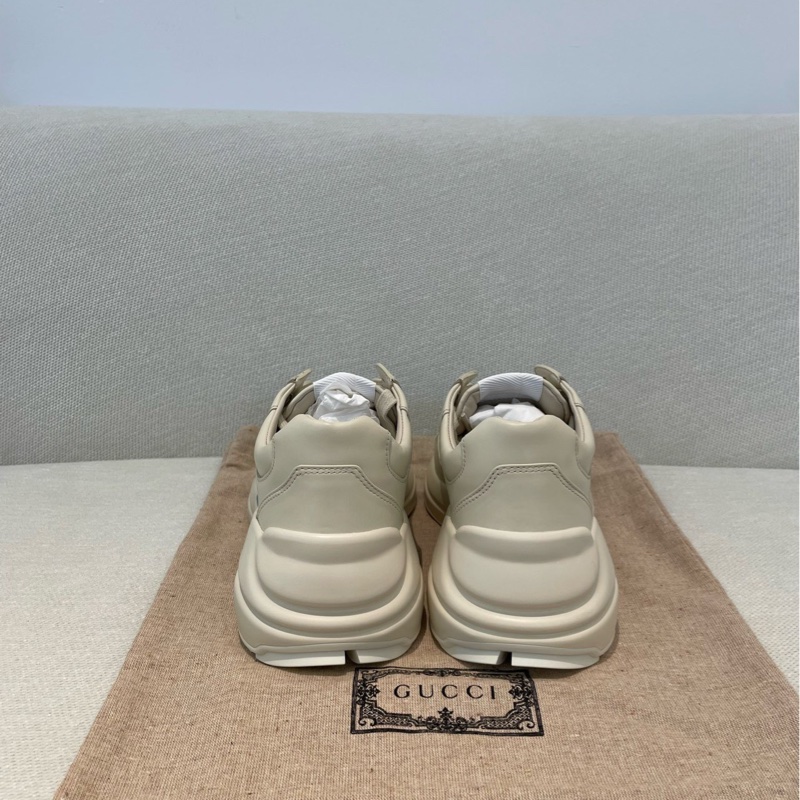 閒置新GUCCI/古馳 Rhyton 愛心老爹鞋 象牙白 35 碼-3