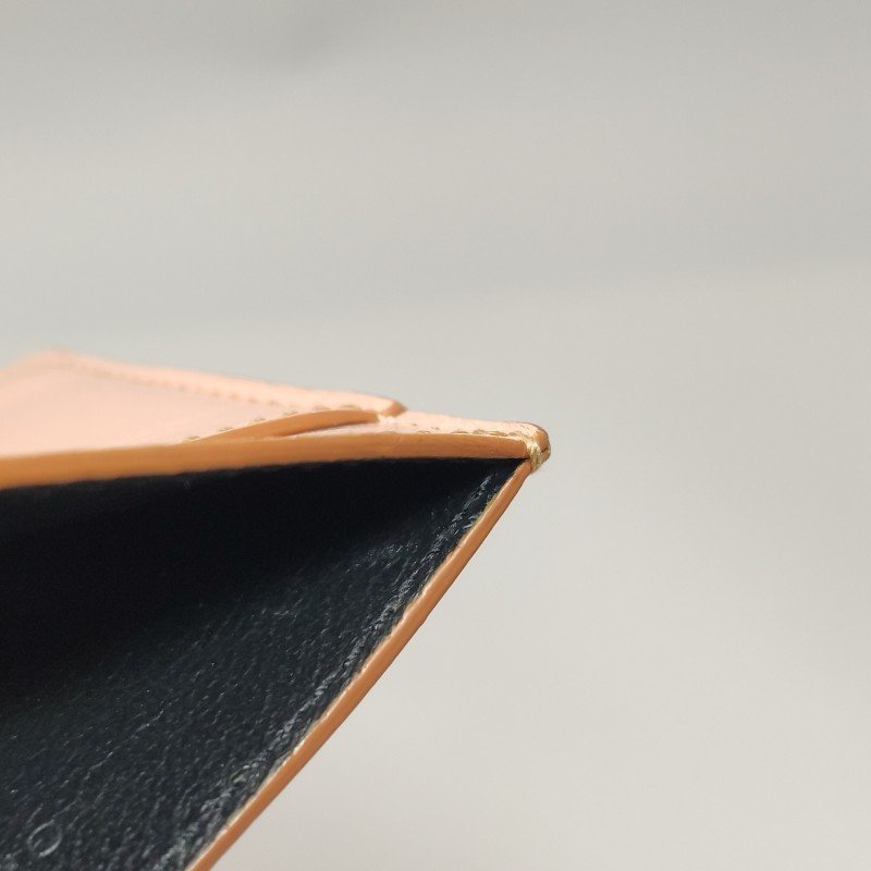 Saint Laurent牛皮純色字母Logo卡包-8