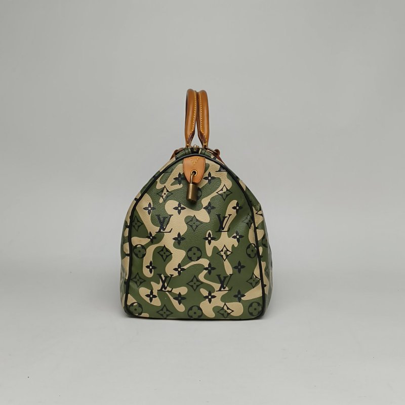 LOUIS VUITTON 中古村上隆限定Sp35迷彩PVC2008肩背包-1