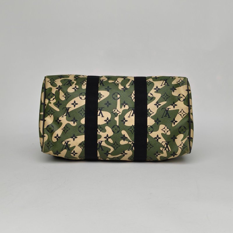 LOUIS VUITTON 中古村上隆限定Sp35迷彩PVC2008肩背包-4