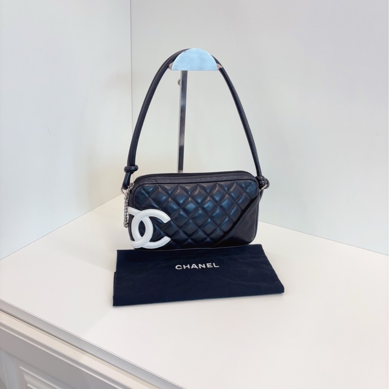 【98新🆕】Chanel  cambon 康鵬腋下麻將包 單肩包-0
