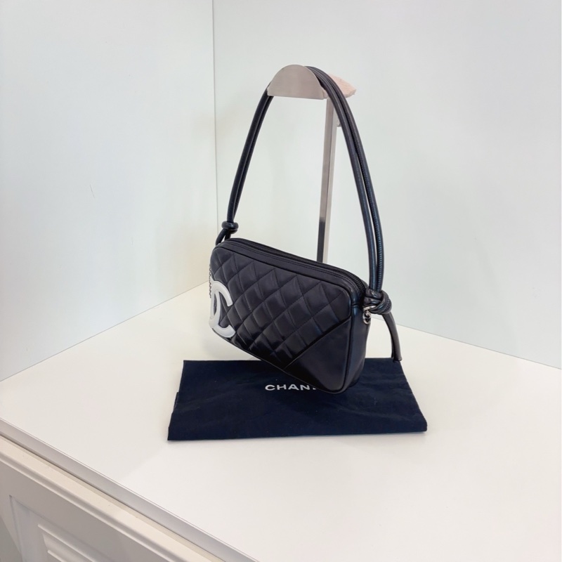 【98新🆕】Chanel  cambon 康鵬腋下麻將包 單肩包-3