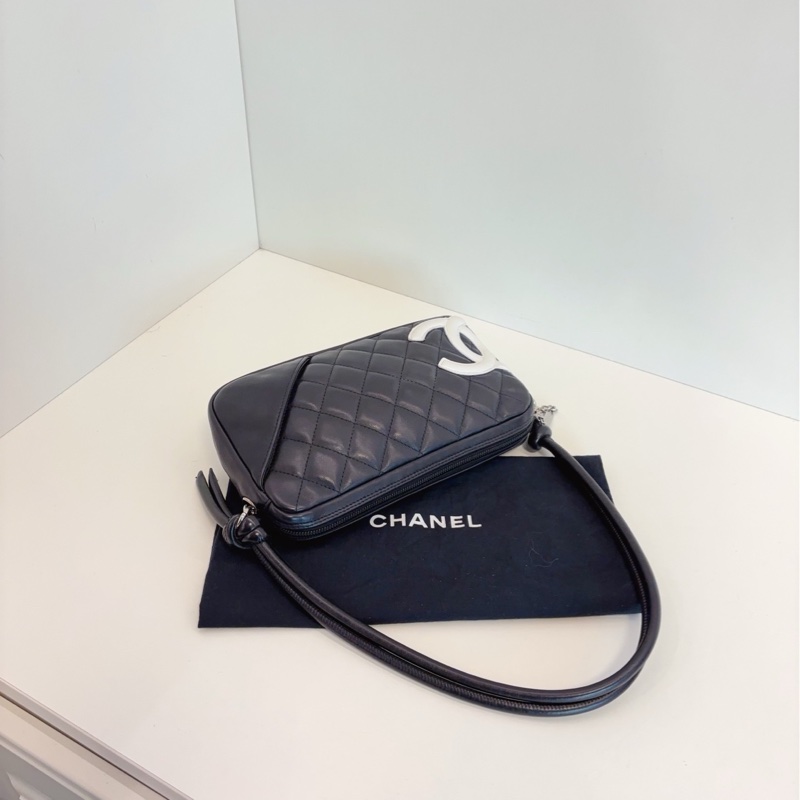 【98新🆕】Chanel  cambon 康鵬腋下麻將包 單肩包-4
