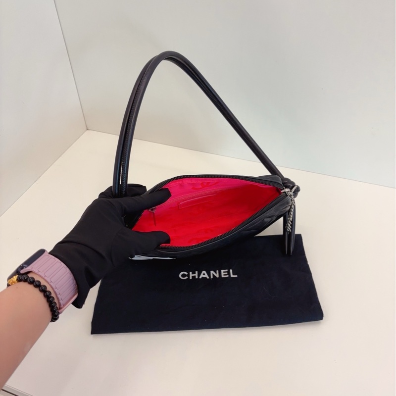 【98新🆕】Chanel  cambon 康鵬腋下麻將包 單肩包-7