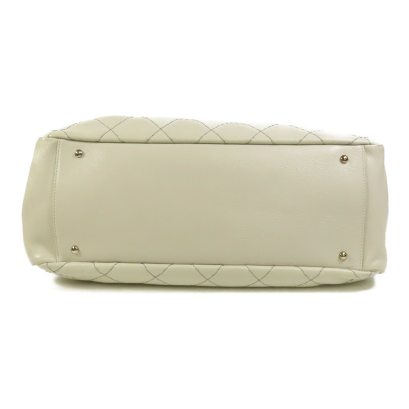 CHANEL 皮革Chain Shoulder銀扣肩背袋-3