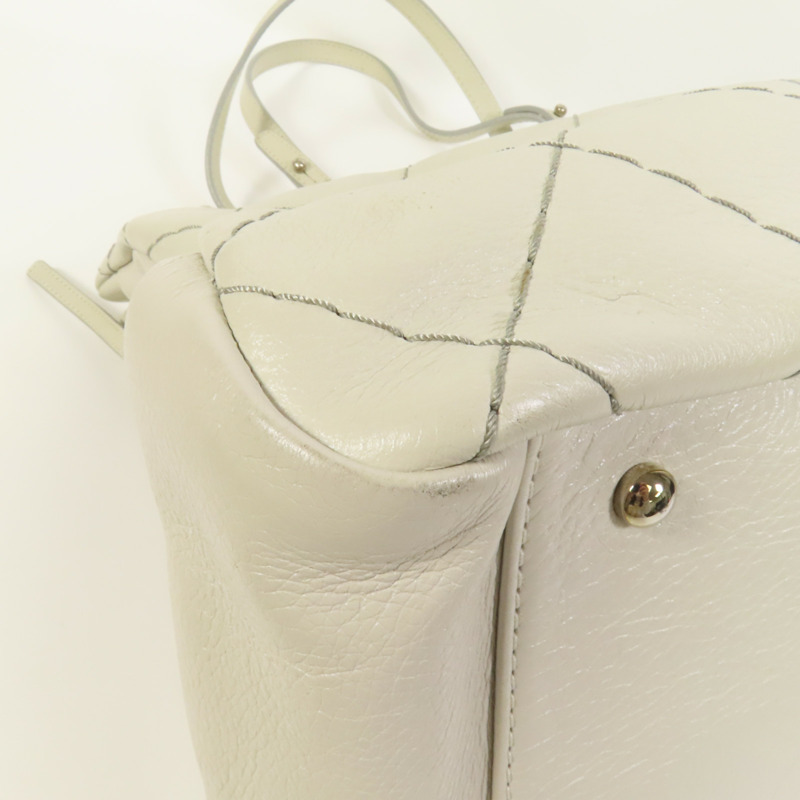 CHANEL 皮革Chain Shoulder銀扣肩背袋-11