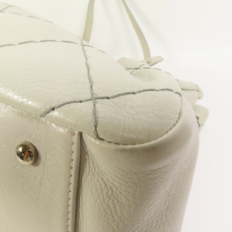 CHANEL 皮革Chain Shoulder銀扣肩背袋-12