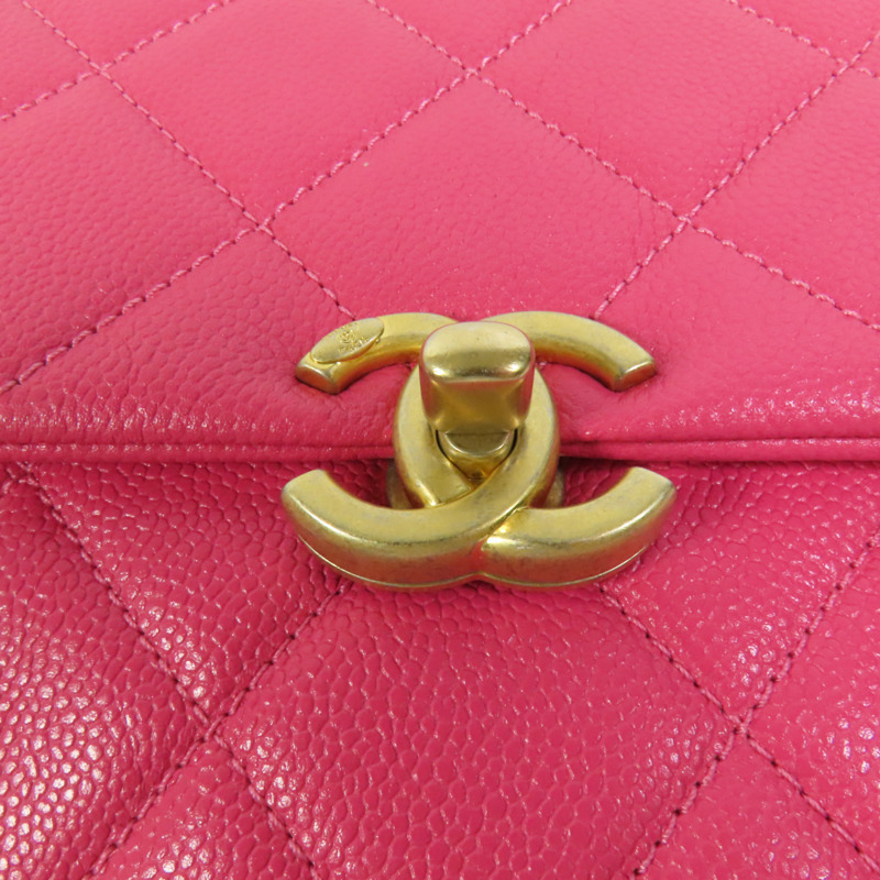 CHANEL 牛皮皮革Melody Backpack金扣背包-5