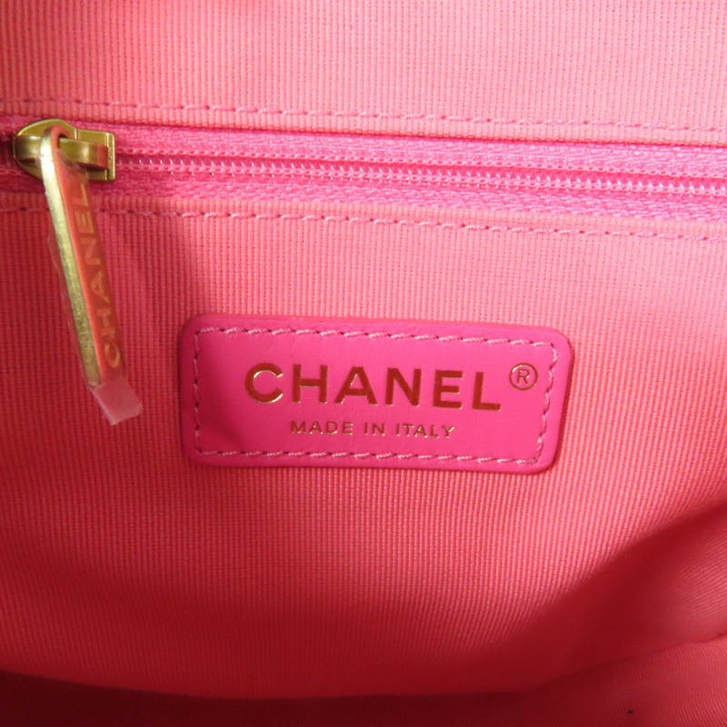 CHANEL 牛皮皮革Melody Backpack金扣背包-7