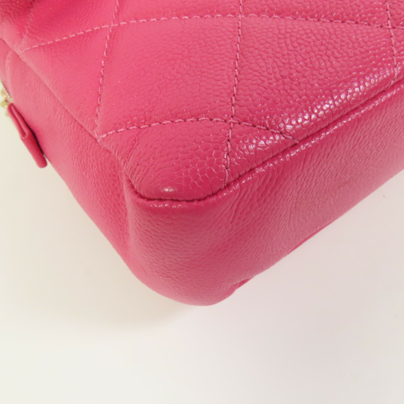 CHANEL 牛皮皮革Melody Backpack金扣背包-10