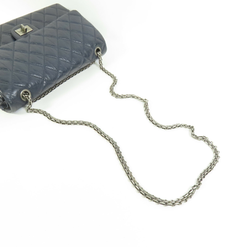 CHANEL 牛皮皮革2.55 Medium鏈帶肩背袋-4