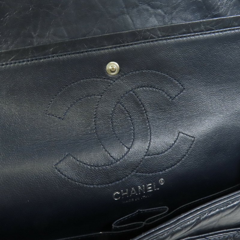 CHANEL 牛皮皮革2.55 Medium鏈帶肩背袋-6