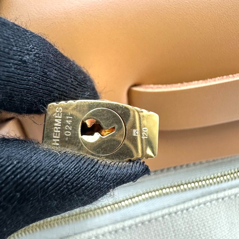 【美收精品】HERMES 茶色Herbag U刻 C-36【隔月月中將轉賣至日本 上架期限30天】-10