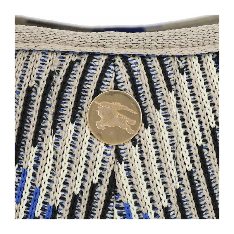 BURBERRY 小格紋針織單肩包 8104389-1