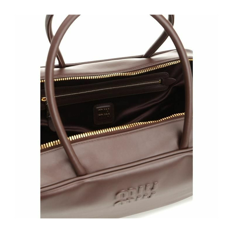 MIU MIU 皮革蝴蝶結包 5BB117 2CRW F0NBL-8