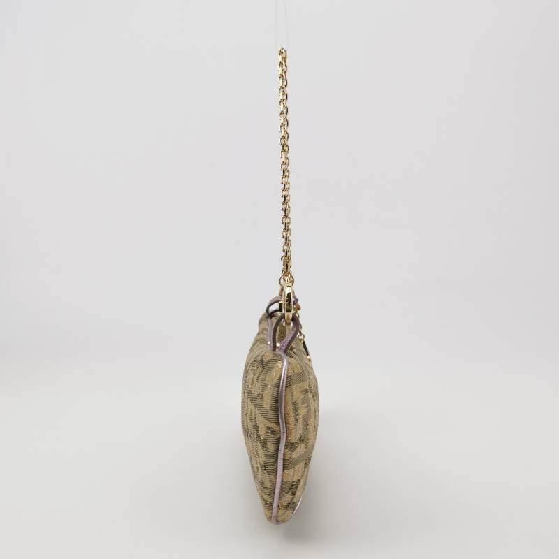 Fendi羊皮拼色雙Flogo吊飾單肩包手提包-3