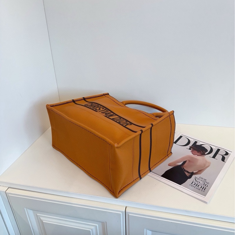 【98新🆕】Dior乾邑色全皮款Book Tote托特包 中號 手提包-3