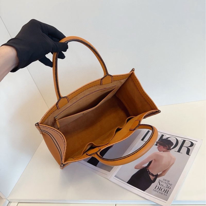 【98新🆕】Dior乾邑色全皮款Book Tote托特包 中號 手提包-6