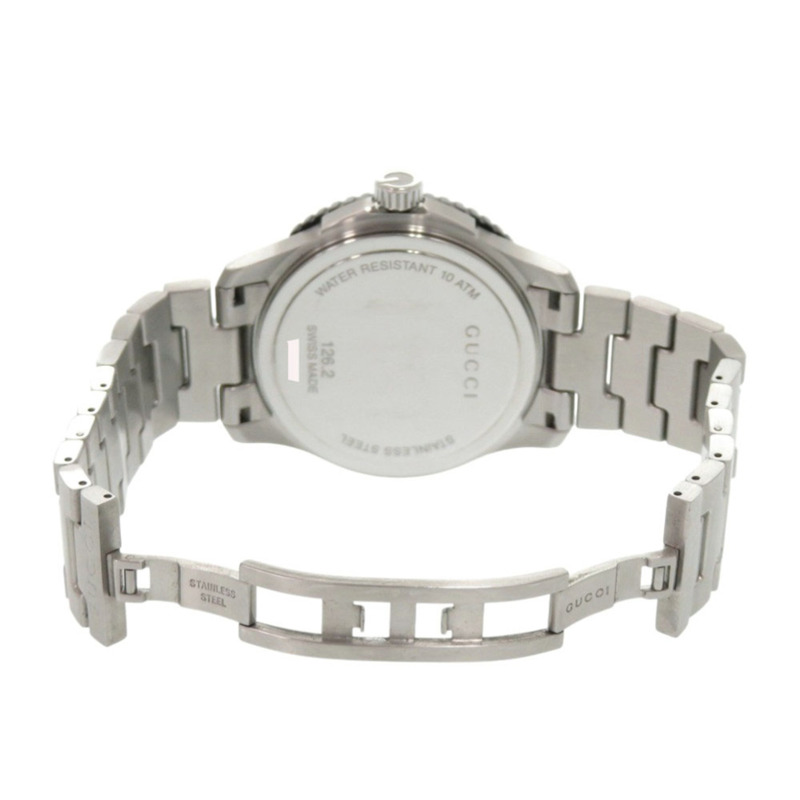 成色極佳 Gucci G-Timeless Sport 126.2 YA126282 石英錶 不銹鋼海軍藍 0216 GUCCI-3