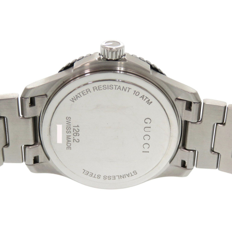 成色極佳 Gucci G-Timeless Sport 126.2 YA126282 石英錶 不銹鋼海軍藍 0216 GUCCI-4