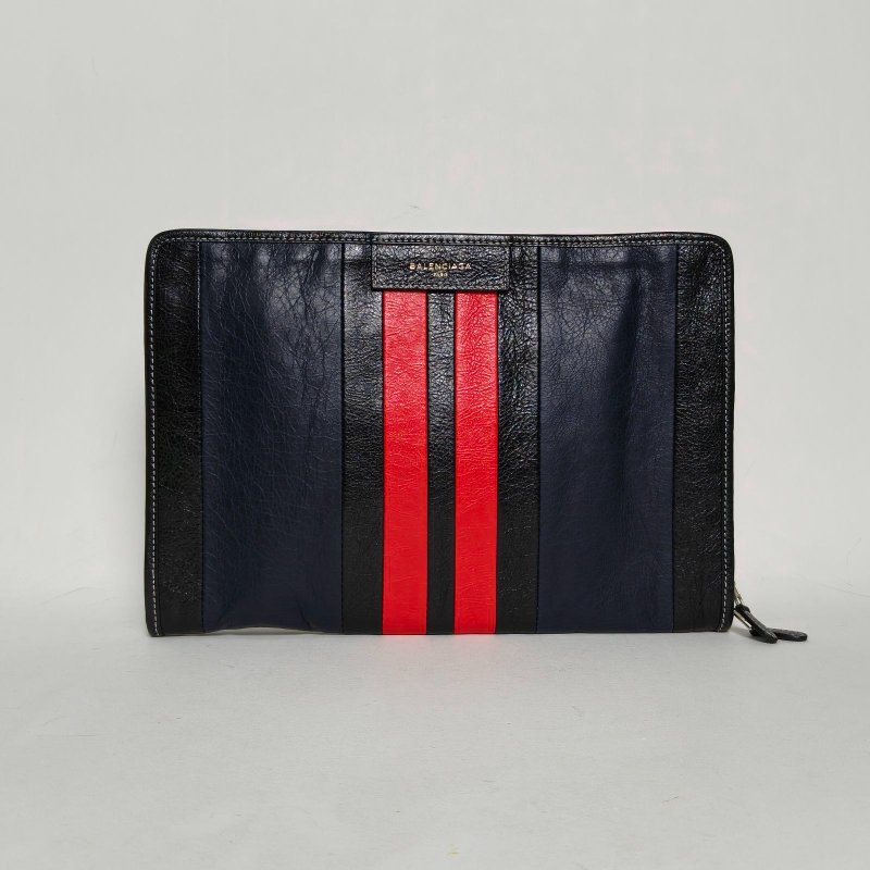 BALENCIAGA 拼色牛皮手拿包電腦包肩背包-0