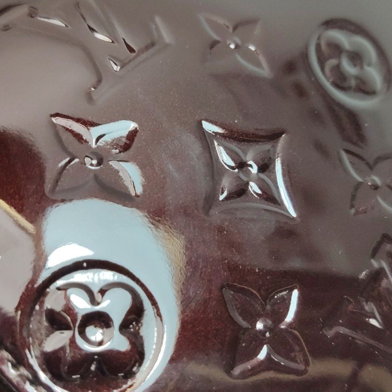 Louis Vuitton(LV)Montana漆皮老花壓紋波士頓包手提包-13