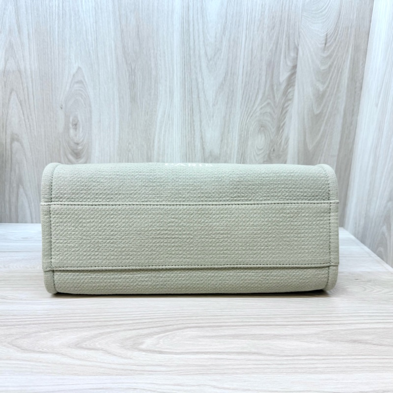 CHANEL牛仔灰帆布銀鏈小號沙灘包A67001-3