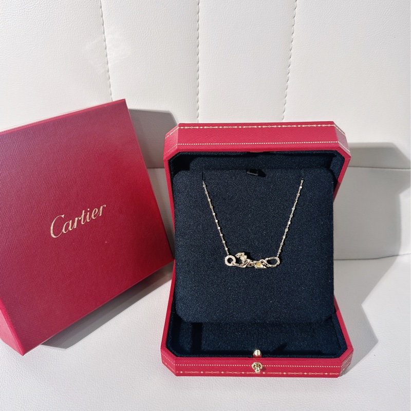 Cartier卡地亚 PANTHERE系列 18K黄金猎豹项链-1
