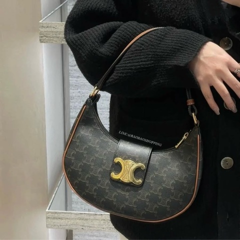 CELINE 賽琳 AVA TRIOMPHE 凱旋門 小牛皮 手提包 肩背包