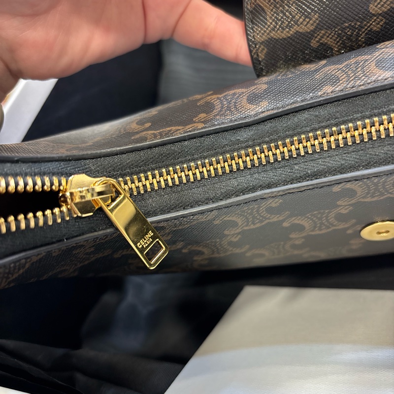 CELINE 賽琳 AVA TRIOMPHE 凱旋門 小牛皮 手提包 肩背包-12