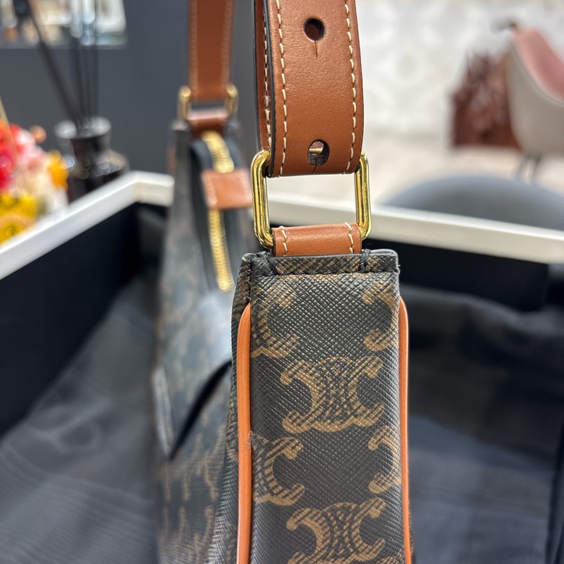 CELINE 賽琳 AVA TRIOMPHE 凱旋門 小牛皮 手提包 肩背包-13