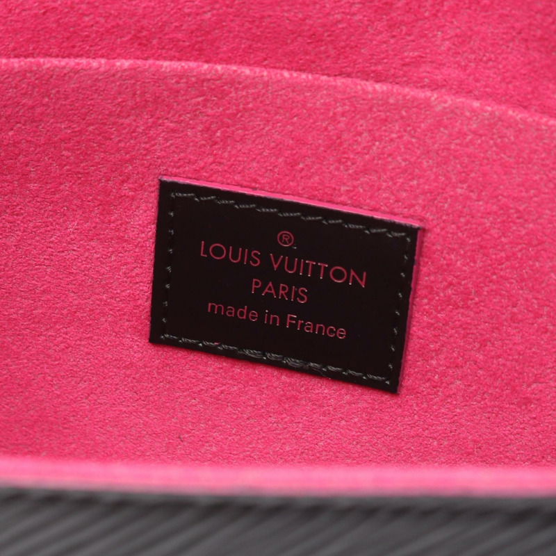 路易威登 Pochette Felicie 鏈條斜背包單肩包 M64579 Epi Noir 粉紅色-3