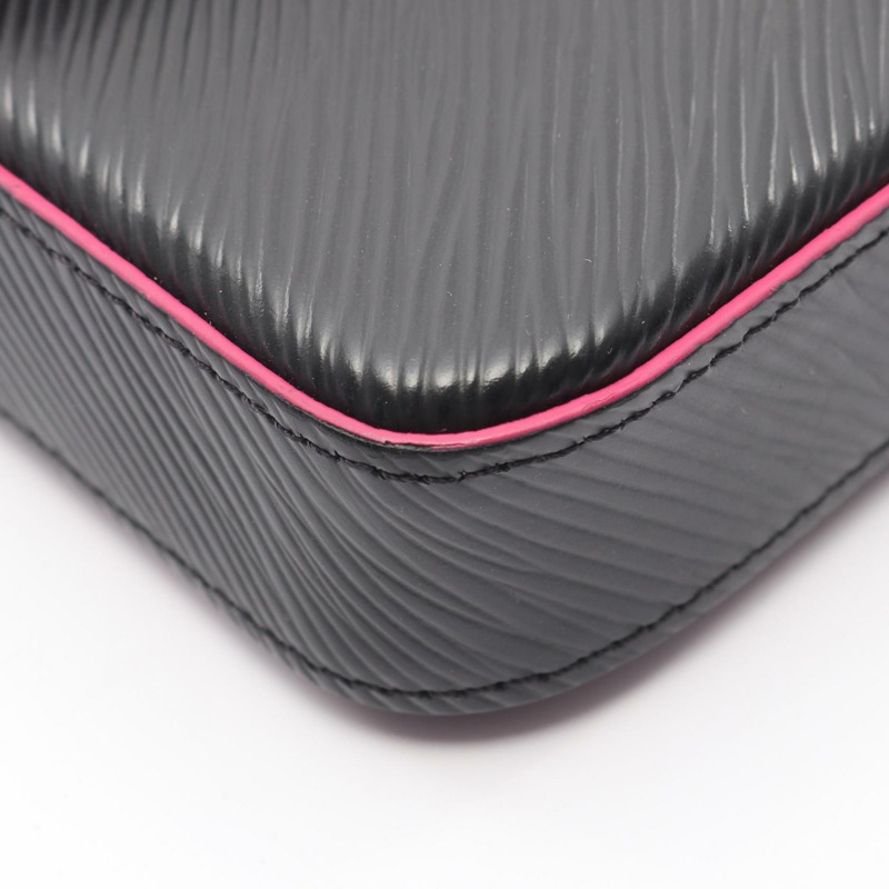 路易威登 Pochette Felicie 鏈條斜背包單肩包 M64579 Epi Noir 粉紅色-6