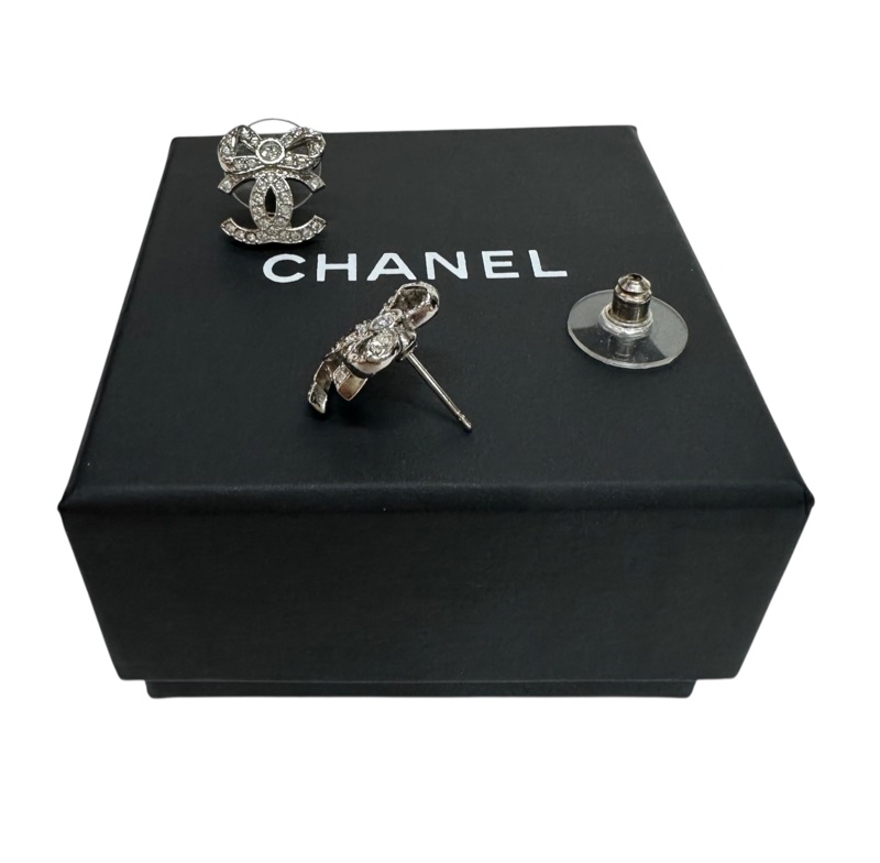 Chanel CC 水晶耳環-3