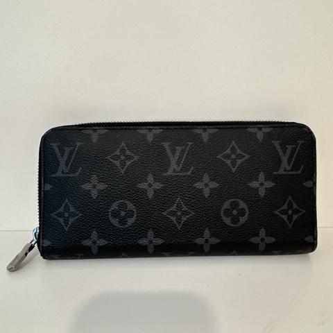 LV M11611 晶片款 黑老花Eclipse拉鍊長夾