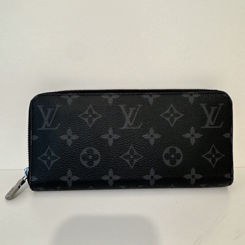 LV M11611 晶片款 黑老花Eclipse拉鍊長夾-5