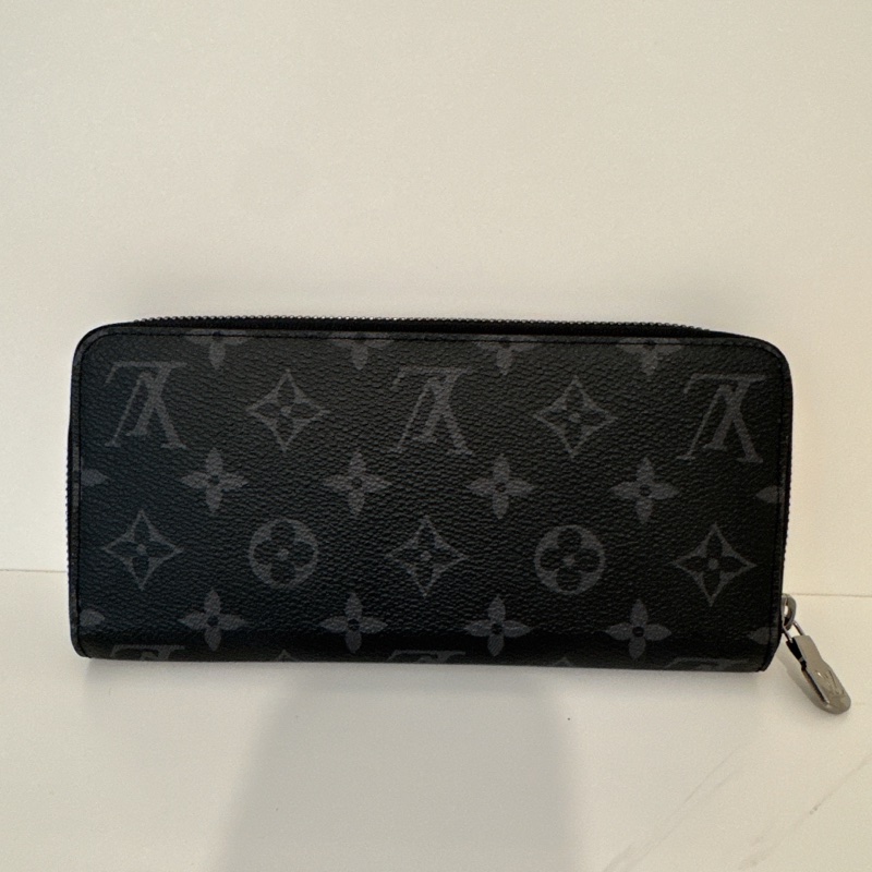 LV M11611 晶片款 黑老花Eclipse拉鍊長夾-6