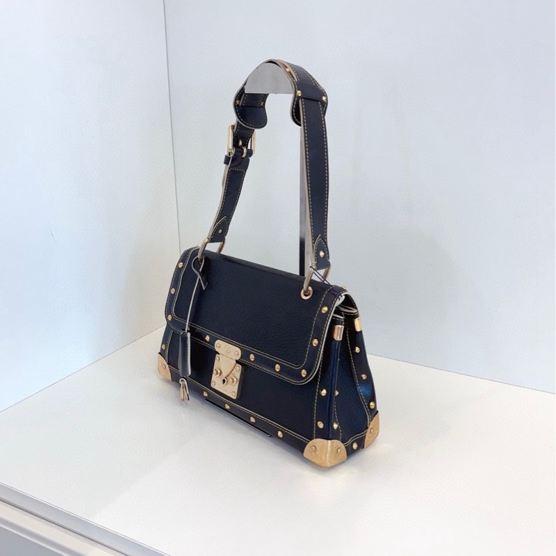 【98新🆕】LV vintage絕版黑金鉚釘山羊皮Suhali蘇哈里單肩/腋下包-2