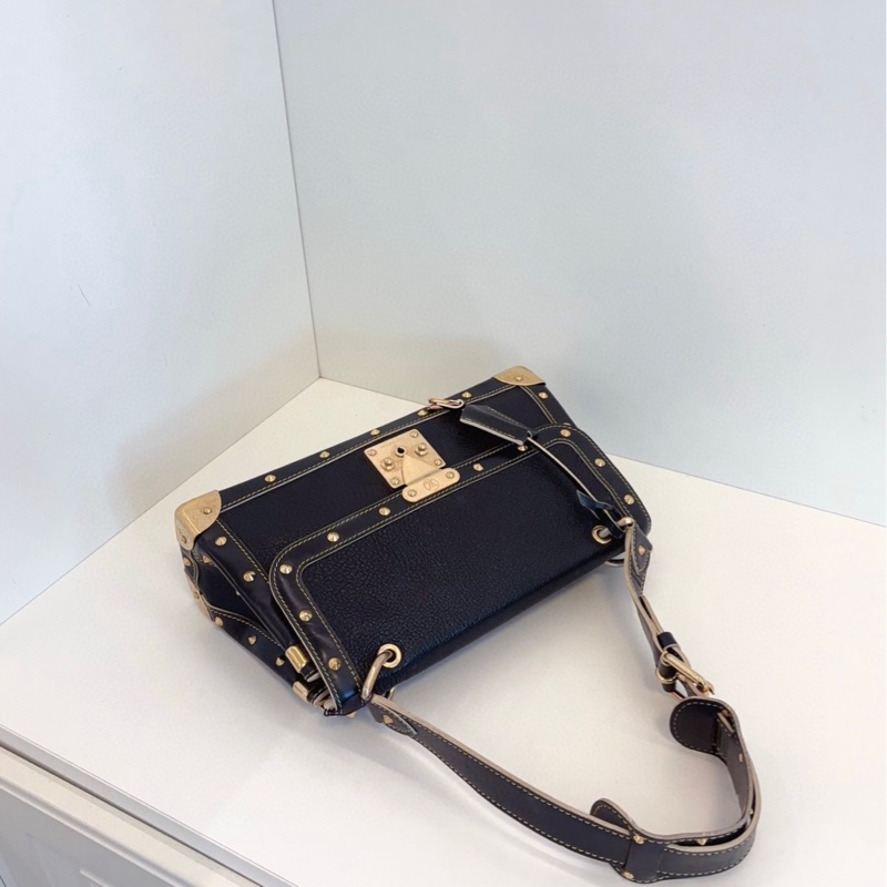 【98新🆕】LV vintage絕版黑金鉚釘山羊皮Suhali蘇哈里單肩/腋下包-3