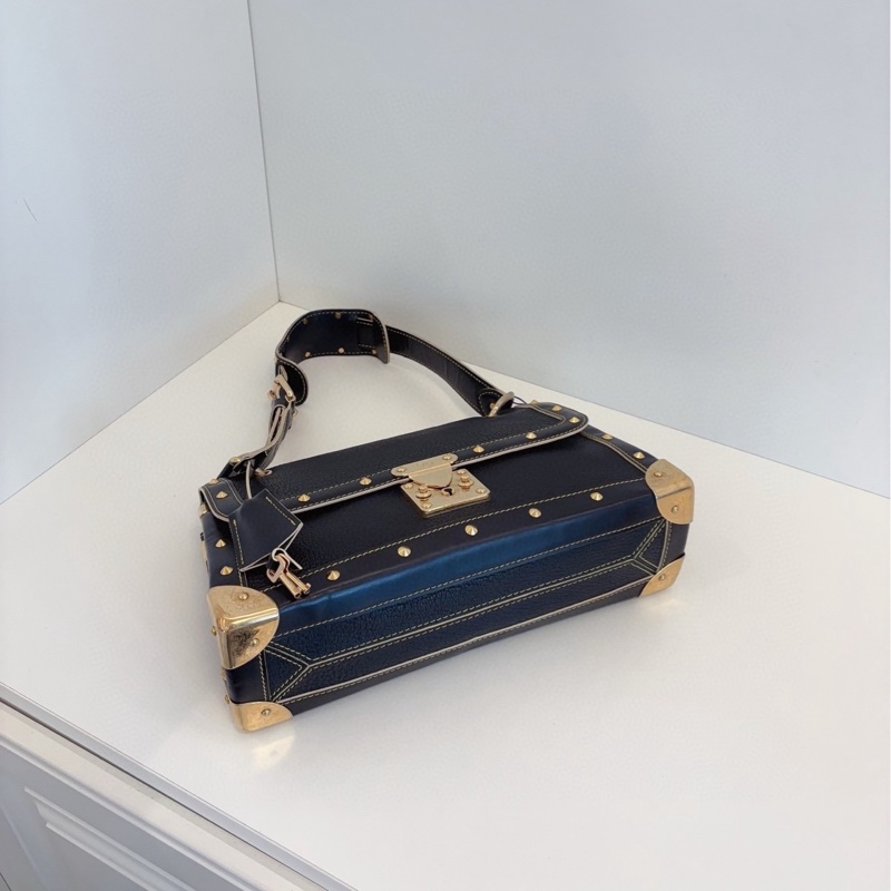 【98新🆕】LV vintage絕版黑金鉚釘山羊皮Suhali蘇哈里單肩/腋下包-4