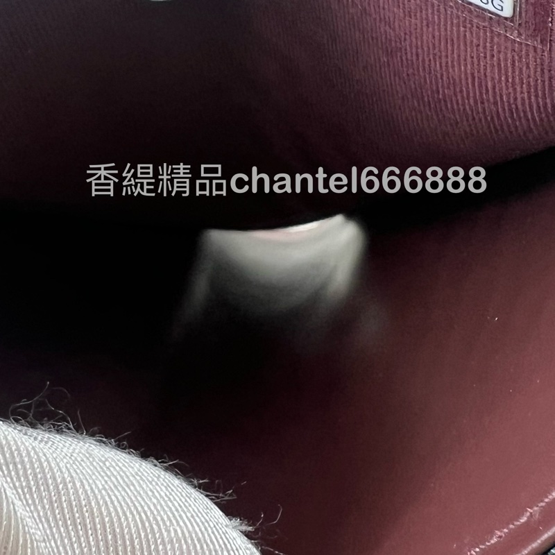 💗香緹國際精品💗 699 Chanel 黑銀荔枝牛短夾 晶片款 極新-9