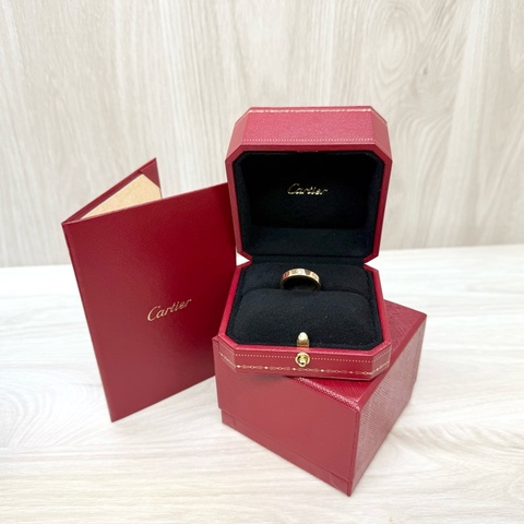Cartier 18K玫瑰金鑽LOVE戒指B4050751