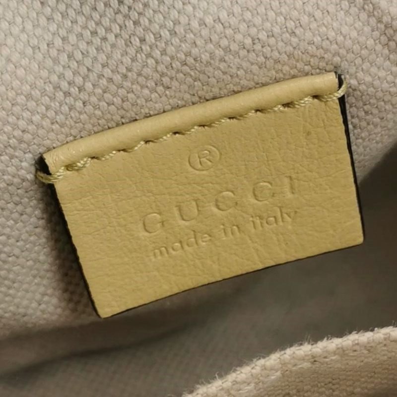 Gucci GG Marmont迷你牛皮撞色雙G標誌斜挎包單肩包-7